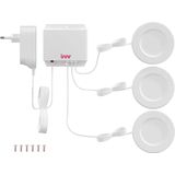 Innr Zigbee Puck Light bassisset | 2700K | Werk met Philips Hue | 3W | 3 stuks