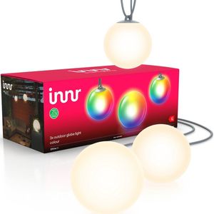 Innr Outdoor Smart Globe Light | Colour | Basisset (3 stuks, 4.6W, RGB + 1800-6500K)