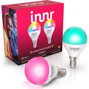 Innr Smart lamp E14 | Colour | Kogel | Zigbee | 4.8W | 2 stuks