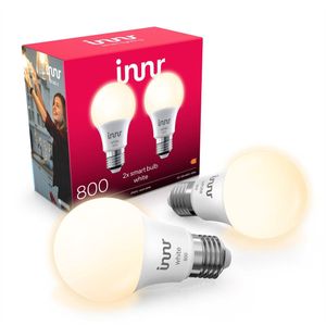 Innr Slimme E27 LED Lamp - Werkt met Philips Hue*, Amazon Echo (4e gen) - Smart Lamp Warm Wit - LED Lamp - Smart Bulb Zigbee - Dimbaar - 806 lumen - 2 Pack