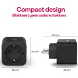Innr - Slimme Stekker - Zwart - Zigbee - Smart Plug met Energieteller - 2 Stuks