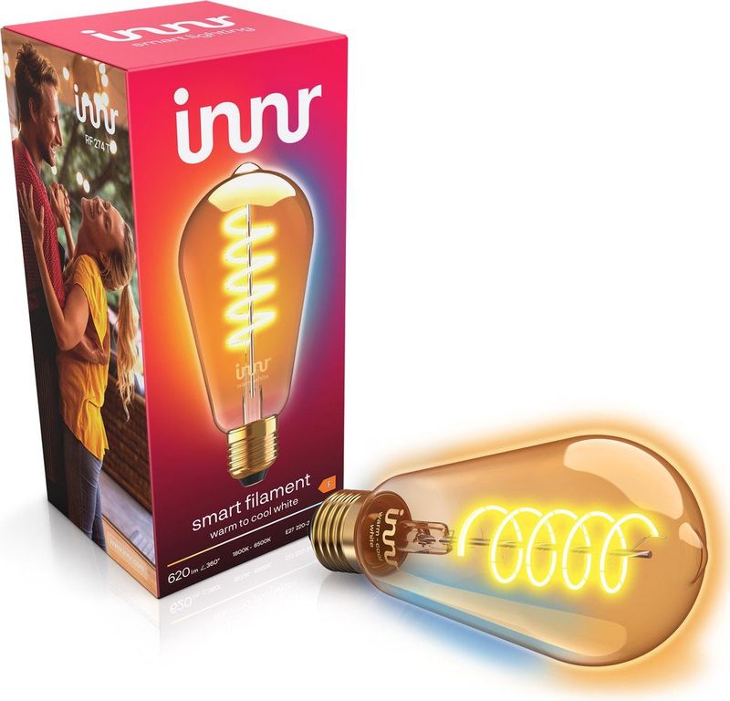 Smart E27 LED Filament Lamp - Dimbaar - 620 Lumen - Warm Wit tot Daglichtwit