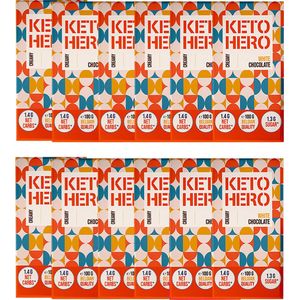 KETO HERO | Keto Chocolade | Creamy White Chocolate | 12 Stuks | 12 x 100 gram