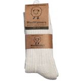 WoolWarmers - Wollen Sokken - Creme Wit - 2 Pack