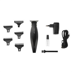 Max Pro - Precision Trimmer - Tondeuse Mannen - Verzorgingsset Mannen - Met 5 Opzetkammen - Zwart