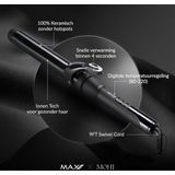 Max Pro Clip Curler 32mm - 33 Warmtestanden - Verstelbare Temperatuurinstelling - Verwarmt tot 220°C