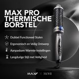 Max Pro - Thermal Borstel - Krulaccessoire - 38mm - Verwarmt Binnen 30 Seconden