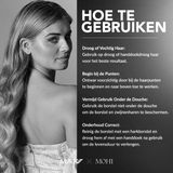 Max Pro - Haarborstel Antiklit - Ontwarborstel - Zwijnenharen Borstel - Nylon/Zwijnenharen Pinnen - Roségoud