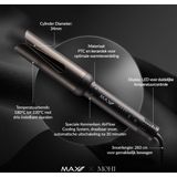 Max Pro - Twist Krultang - Automatisch - Zwart - Keramisch - 34mm