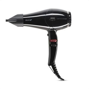 Max Pro Vortice Föhn - ION Technologie - Verstelbare Temperatuur - 2600W - Zwart