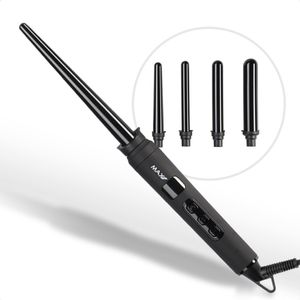 Max Pro - Fusion Krultang - 5 Opzetstukken - Verwarmt tot 220°C - Zwart