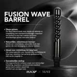 Max Pro Fusion Spiral Barrel - Krultang - Krulaccessoires - Ideaal voor Lang Haar