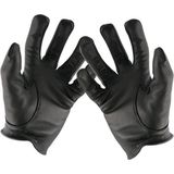Mister B - Leren Politie Handschoenen - Zwart