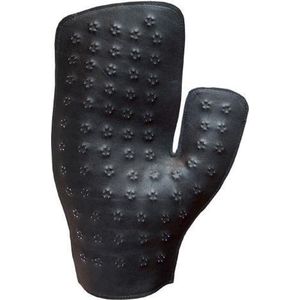 Mister B - Leren Spanking Glove met Scherpe Pinnetjes - Spanking Handschoen - Zwart - Rechterhand