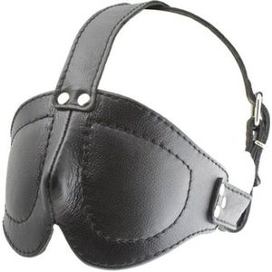 MisterB Leather Blindfold met straps