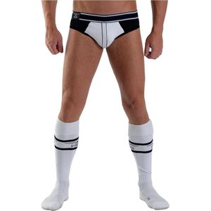 Mister b urban football socks with pocket white 38 - 41