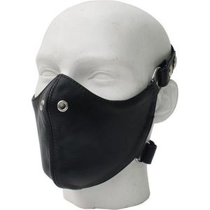 Mister B Leren Bike Masker - Zwart