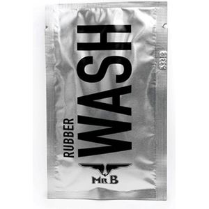 Mister b rubber wash a - inhoud 20 ml Sachet - handig voor op reis