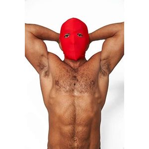 Mister B Lycra Hood Eyes Open Only Rood