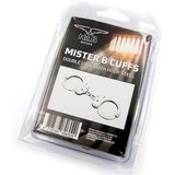 Mister B - Cuffs Double Lock with hoop - Politiehandboeien - Zilver