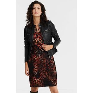 Studio AR by ARMA - Tuya - Leren Bikerjack - Zwart