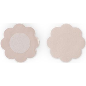 Bye Bra Satijnen Tepelcove - Bloemvormige Tepelcove - Zelfklevende Tepelcove - Beig -  - Set van 3