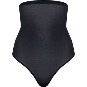 Magic corrigerende string hoog - Hi Waist Thong - Hoge correctie shapewear string - Huidskleur - zwart