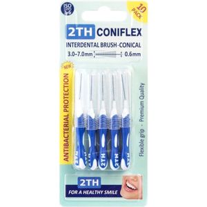 2TH Coniflex 3-7mm large conische rager met flexibel handvat - 10 Ragers in verpakking