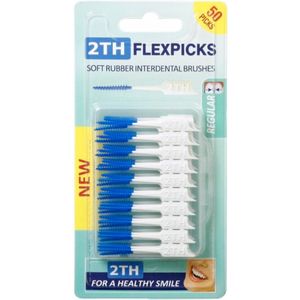 2TH Flexpicks Rubberen Interdentale Borsteltjes - 50x