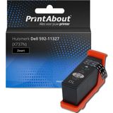 PrintAbout huismerk Inktcartridge 592-11327 (X737N) Zwart Geschikt voor Dell