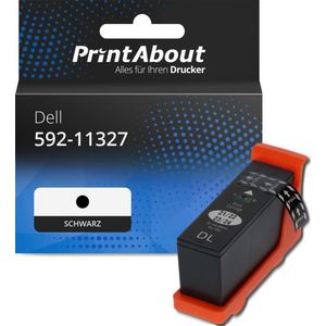 PrintAbout - Inktcartridge - Zwart - Geschikt voor Dell - Levenslange Garantie