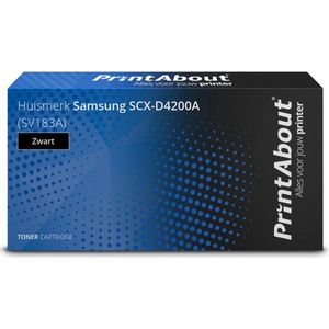 PrintAbout huismerk Toner SCX-D4200A (SV183A) Zwart Geschikt voor Samsung