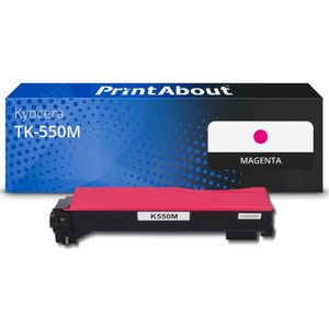 PrintAbout huismerk Toner TK-550M Magenta Geschikt voor Kyocera