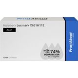 PrintAbout - Lexmark X651H11E - Toner - Zwart - Hoge Capaciteit