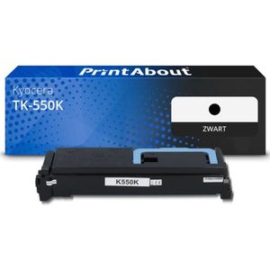 PrintAbout huismerk Toner TK-550K Zwart Geschikt voor Kyocera