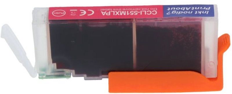 PrintAbout - CLI-551M XL - Inktcartridge - Magenta - Hoge Capaciteit