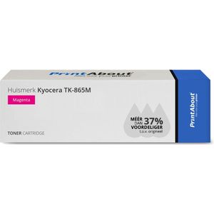 PrintAbout huismerk Toner TK-865M Magenta Geschikt voor Kyocera