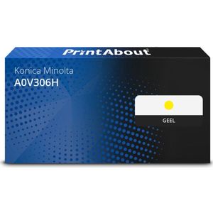 PrintAbout - Alternatief voor Konica Minolta A0V306H - Toner - Geel - Hoge Capaciteit