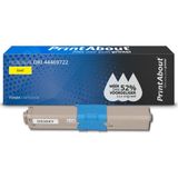 PrintAbout huismerk Toner 44469722 Geel Hoge capaciteit Geschikt voor OKI