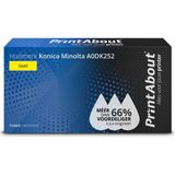 PrintAbout huismerk Toner A0DK252 Geel Geschikt voor Konica Minolta