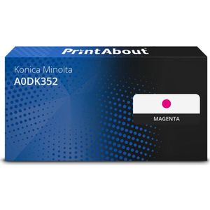 PrintAbout huismerk Toner A0DK352 Magenta Geschikt voor Konica Minolta