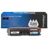 PrintAbout huismerk Toner TN-328BK Zwart Extra hoge capaciteit Geschikt voor Brother