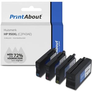PrintAbout - Inktcartridge - Alternatief voor HP CN045AE - 4 Kleuren