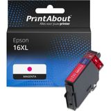 PrintAbout - Inktcartridge 16XL - Magenta - Hoge Capaciteit - Geschikt voor Epson