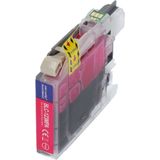 PrintAbout huismerk Inktcartridge LC-123M Magenta Geschikt voor Brother
