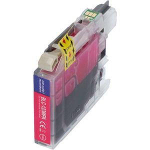 PrintAbout huismerk Inktcartridge LC-123M Magenta geschikt voor Brother