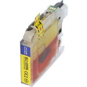 PrintAbout - LC-123Y - Inktcartridge - Geel - Geschikt voor Brother