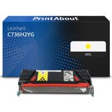 Lexmark - C736H2YG - Toner - Geel - Huismerk