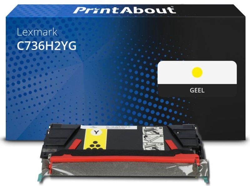 Lexmark - C736H2YG - Toner - Geel - Huismerk