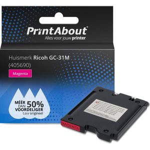 Ricoh - GC-31M Inktcartridge - Magenta - Huismerk